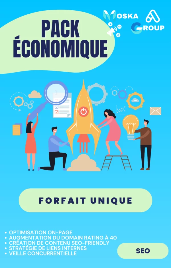 pack économique SEO forfait unique moska group